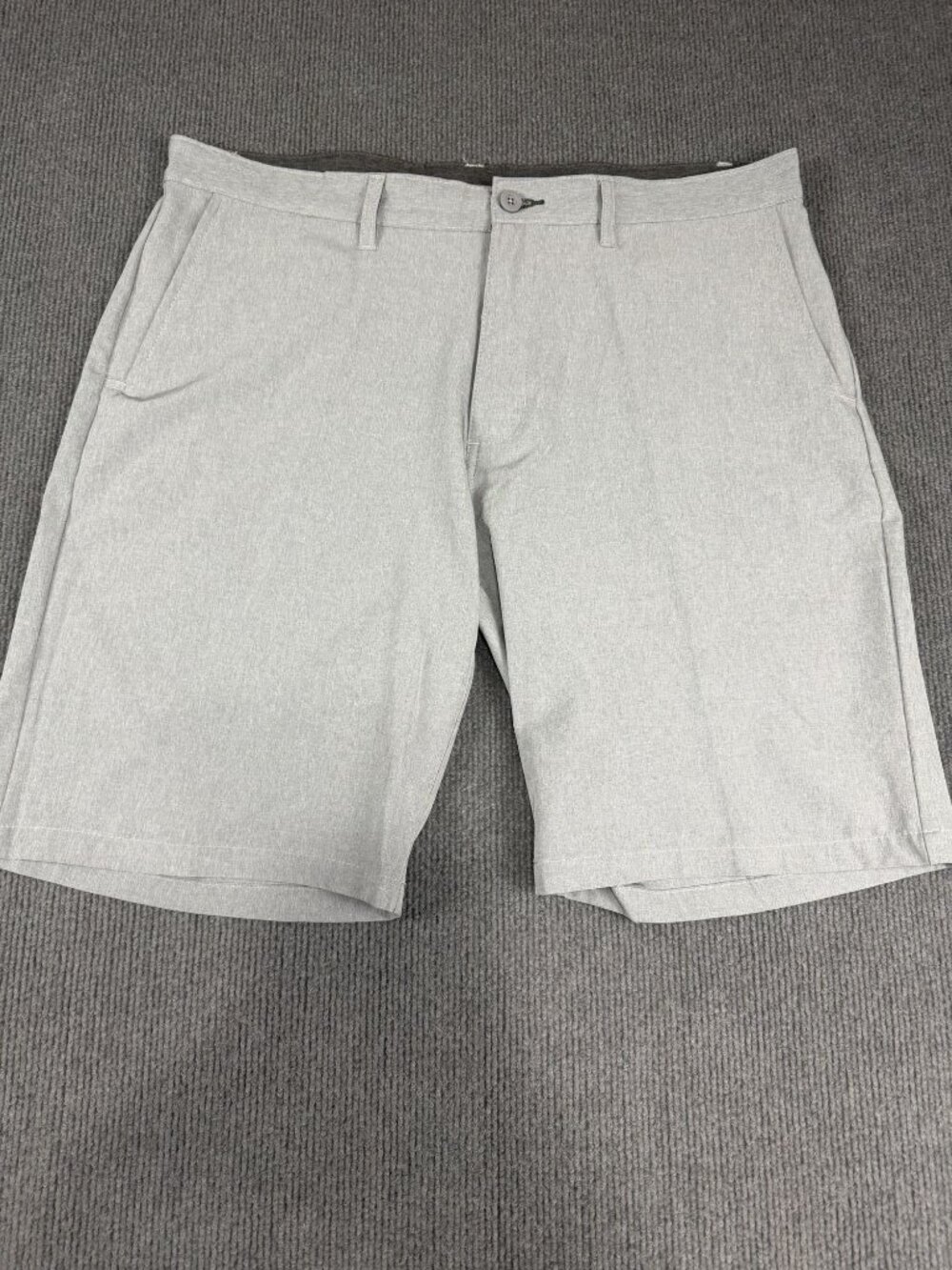 Ron Jon Surf Shop Mens Gray Flat-Front Shorts 38